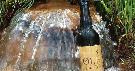 Bier im Quellwasser Ausschnitt